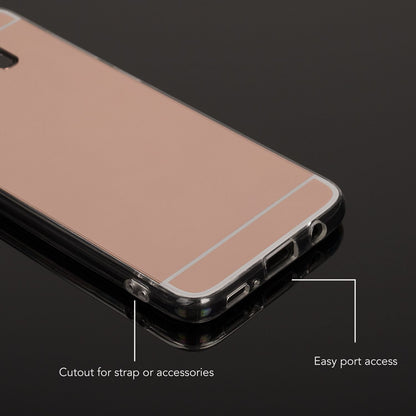 NALIA Spiegel Hülle kompatibel mit Samsung Galaxy S8, Ultra-Slim Mirror Case TPU Silikon Handyhülle, Dünne Schutzhülle Back-Cover verspiegelt, Handy-Tasche Bumper Smart-Phone Etui