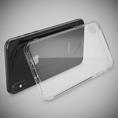 NALIA Transparente Silikonhülle für iPhone XS Max – Anti-Gelb & Rutschfest – GLAZE (Handyhülle Kristallklar, Schlank & Stoßfest) – Marke aus Berlin
