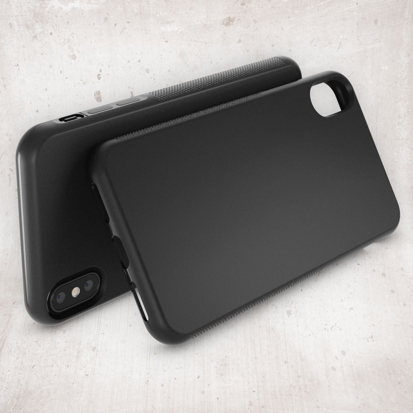 NALIA Handyhülle kompatibel mit iPhone X XS, Matte Anti-Rutsch Silikon Schutzhülle Dünn, Ultra-Slim Back-Cover Case Gummi Hülle, Etui Handy-Tasche Schale Smart-Phone Skin Bumper