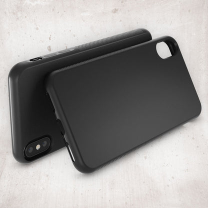 NALIA Handyhülle kompatibel mit iPhone X XS, Matte Anti-Rutsch Silikon Schutzhülle Dünn, Ultra-Slim Back-Cover Case Gummi Hülle, Etui Handy-Tasche Schale Smart-Phone Skin Bumper