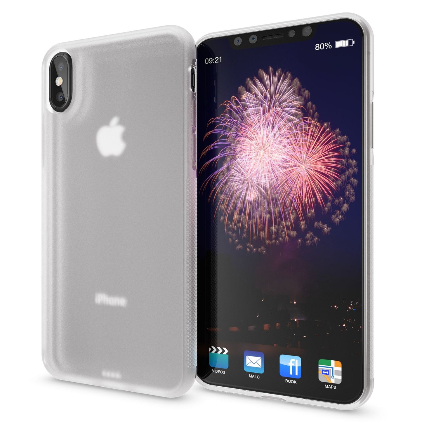 NALIA Handyhülle kompatibel mit iPhone X XS, Matte Anti-Rutsch Silikon Schutzhülle Dünn, Ultra-Slim Back-Cover Case Gummi Hülle, Etui Handy-Tasche Schale Smart-Phone Skin Bumper