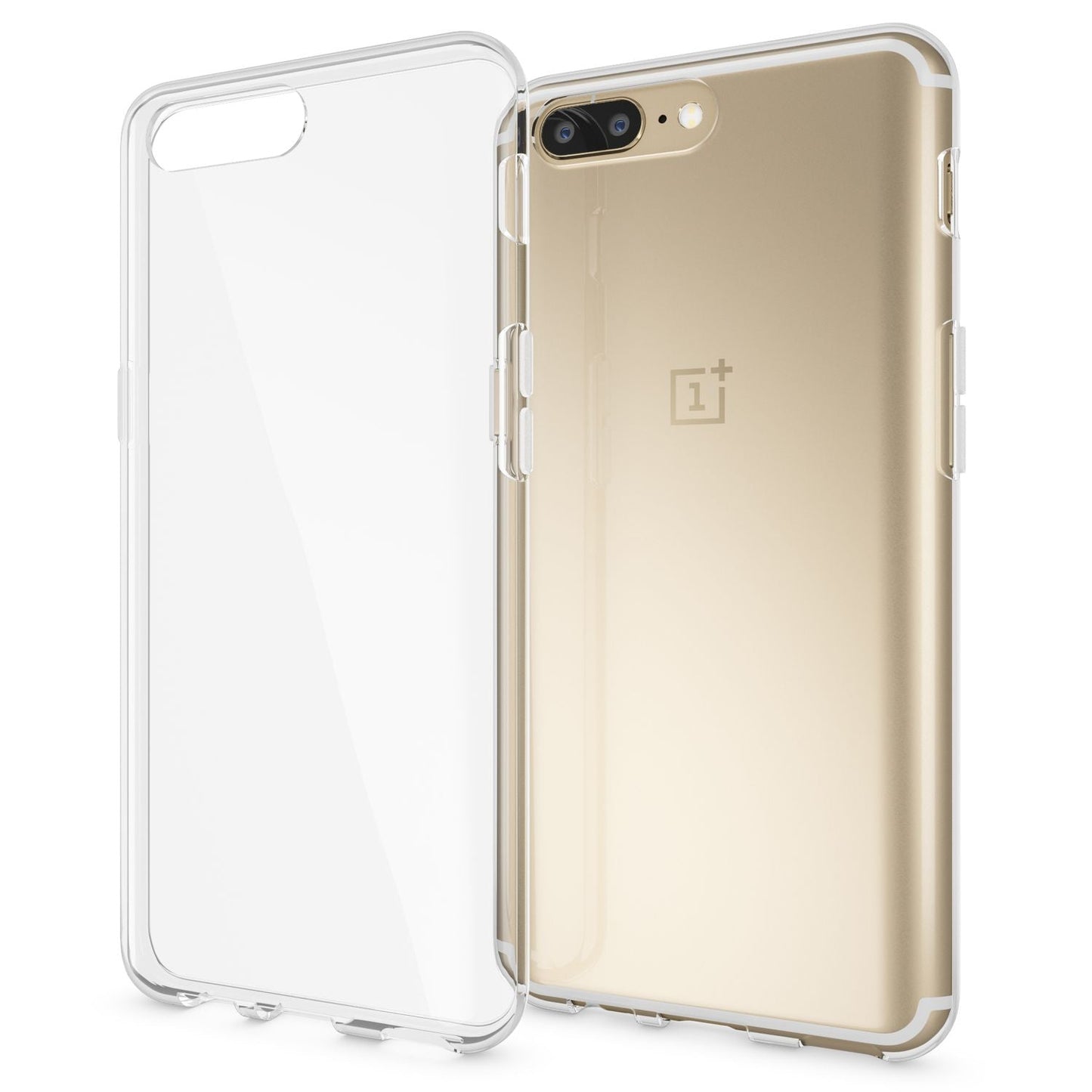 NALIA Transparente Silikonhülle für OnePlus 5 – Anti-Gelb & Rutschfest – GLAZE (Handyhülle Kristallklar, Schlank & Stoßfest) – Marke aus Berlin