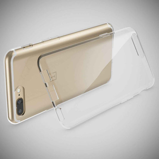 NALIA Transparente Silikonhülle für OnePlus 5 – Anti-Gelb & Rutschfest – GLAZE (Handyhülle Kristallklar, Schlank & Stoßfest) – Marke aus Berlin