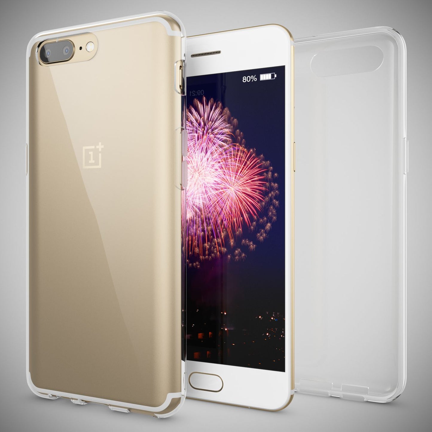 NALIA Transparente Silikonhülle für OnePlus 5 – Anti-Gelb & Rutschfest – GLAZE (Handyhülle Kristallklar, Schlank & Stoßfest) – Marke aus Berlin