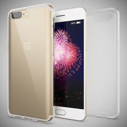 NALIA Transparente Silikonhülle für OnePlus 5 – Anti-Gelb & Rutschfest – GLAZE (Handyhülle Kristallklar, Schlank & Stoßfest) – Marke aus Berlin