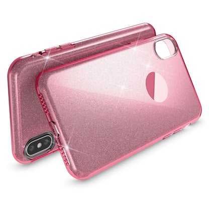 NALIA Glitzerhülle für iPhone XS Max – Funkelnder Glitzer-Look & Grip – SHINEPOP (Silikon Case) – Marke aus Berlin
