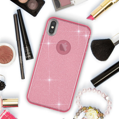NALIA Glitzerhülle für iPhone XS Max – Funkelnder Glitzer-Look & Grip – SHINEPOP (Silikon Case) – Marke aus Berlin