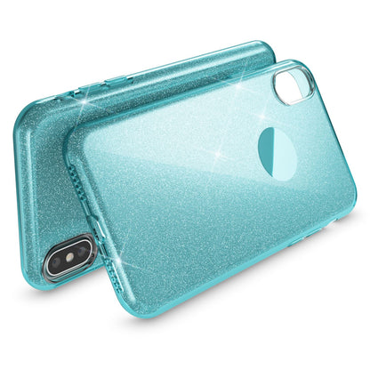 NALIA Glitzerhülle für iPhone XS Max – Funkelnder Glitzer-Look & Grip – SHINEPOP (Silikon Case) – Marke aus Berlin