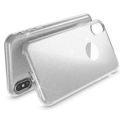 NALIA Glitzerhülle für iPhone XS Max – Funkelnder Glitzer-Look & Grip – SHINEPOP (Silikon Case) – Marke aus Berlin