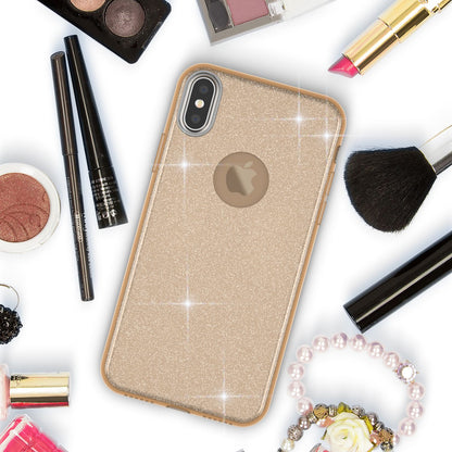 NALIA Glitzerhülle für iPhone XS Max – Funkelnder Glitzer-Look & Grip – SHINEPOP (Silikon Case) – Marke aus Berlin