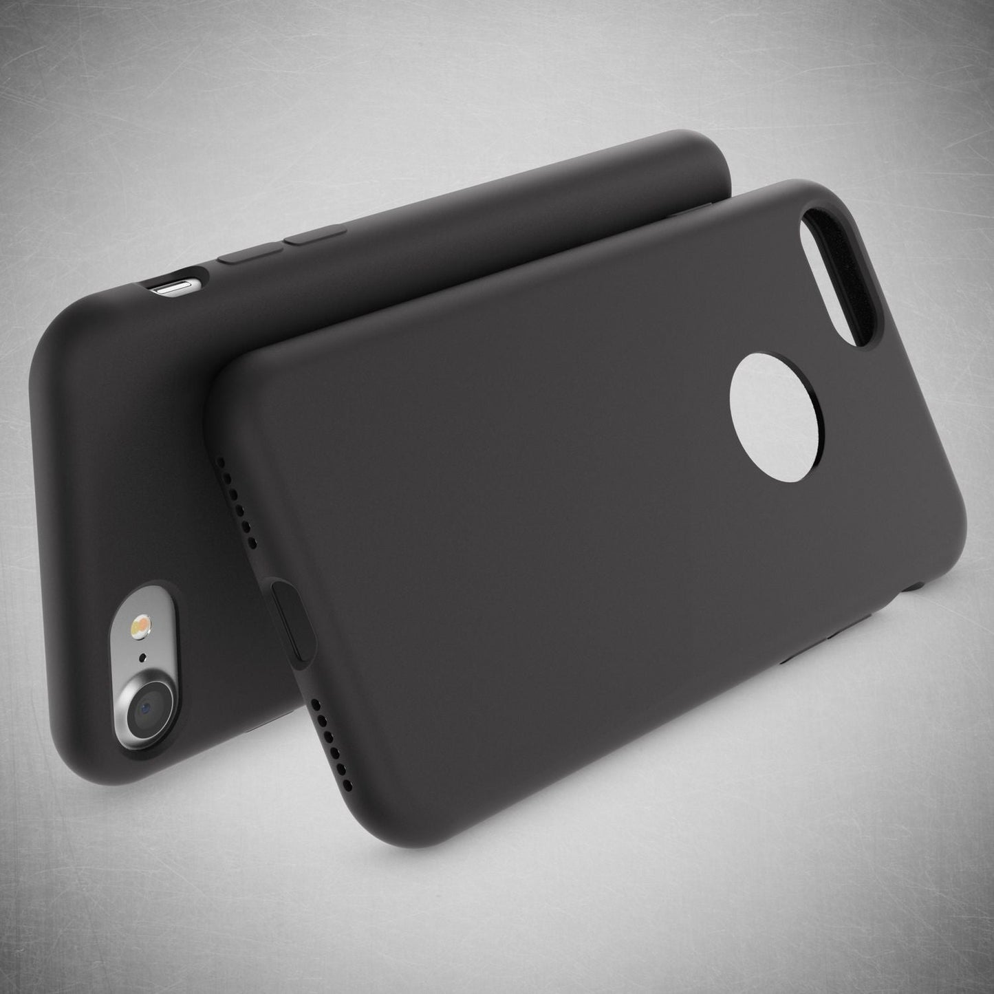 NALIA Liquid Silikon Hülle kompatibel mit iPhone 7, Ultra-Slim Handyhülle Hard-Case mit Silk Touch & Microfaser, Dünnes Cover Schutzhülle Skin, Etui Handy-Tasche Backcover Bumper
