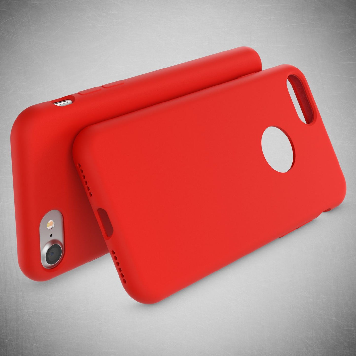 NALIA Liquid Silikon Hülle kompatibel mit iPhone 7, Ultra-Slim Handyhülle Hard-Case mit Silk Touch & Microfaser, Dünnes Cover Schutzhülle Skin, Etui Handy-Tasche Backcover Bumper