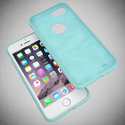 NALIA Liquid Silikon Hülle kompatibel mit iPhone 7, Ultra-Slim Handyhülle Hard-Case mit Silk Touch & Microfaser, Dünnes Cover Schutzhülle Skin, Etui Handy-Tasche Backcover Bumper
