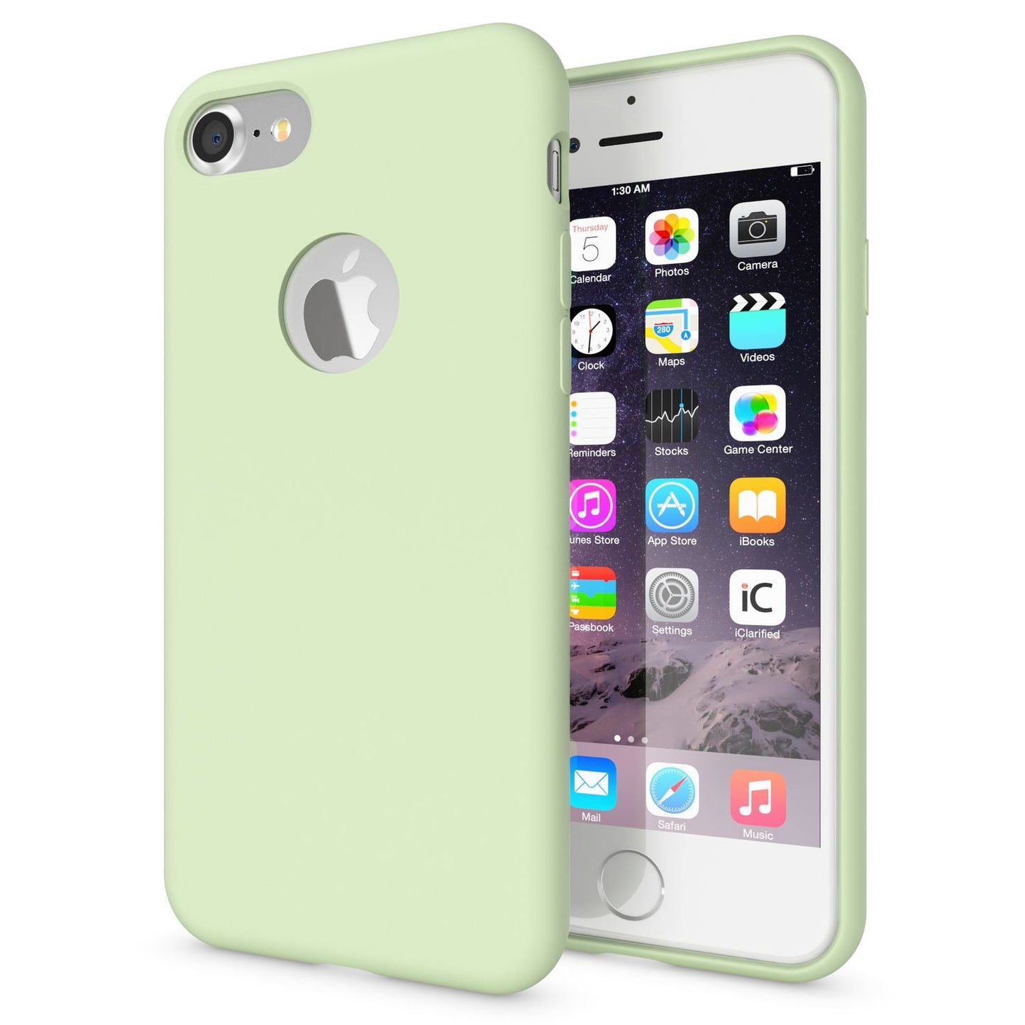 NALIA Liquid Silikon Hülle kompatibel mit iPhone 7, Ultra-Slim Handyhülle Hard-Case mit Silk Touch & Microfaser, Dünnes Cover Schutzhülle Skin, Etui Handy-Tasche Backcover Bumper
