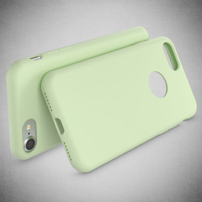 NALIA Liquid Silikon Hülle kompatibel mit iPhone 7, Ultra-Slim Handyhülle Hard-Case mit Silk Touch & Microfaser, Dünnes Cover Schutzhülle Skin, Etui Handy-Tasche Backcover Bumper