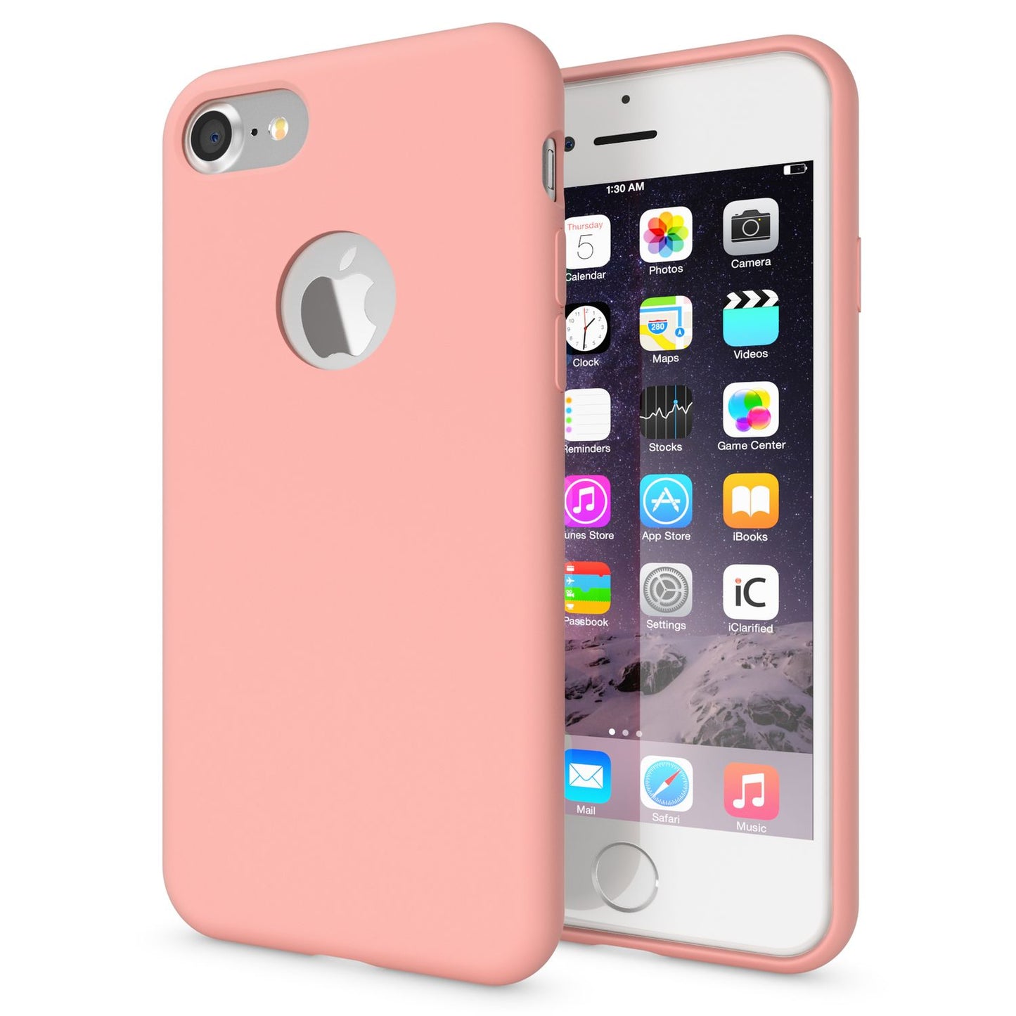 NALIA Liquid Silikon Hülle kompatibel mit iPhone 7, Ultra-Slim Handyhülle Hard-Case mit Silk Touch & Microfaser, Dünnes Cover Schutzhülle Skin, Etui Handy-Tasche Backcover Bumper