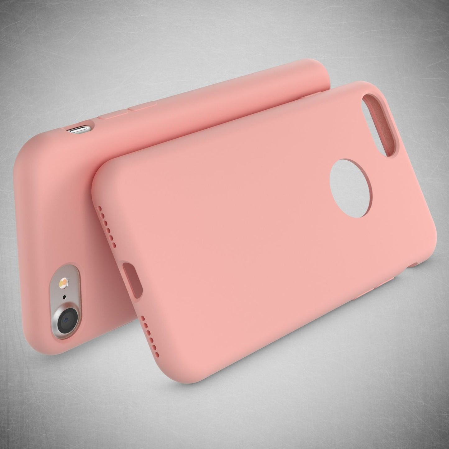 NALIA Liquid Silikon Hülle kompatibel mit iPhone 7, Ultra-Slim Handyhülle Hard-Case mit Silk Touch & Microfaser, Dünnes Cover Schutzhülle Skin, Etui Handy-Tasche Backcover Bumper
