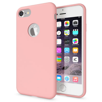 NALIA Liquid Silikon Hülle kompatibel mit iPhone 7, Ultra-Slim Handyhülle Hard-Case mit Silk Touch & Microfaser, Dünnes Cover Schutzhülle Skin, Etui Handy-Tasche Backcover Bumper