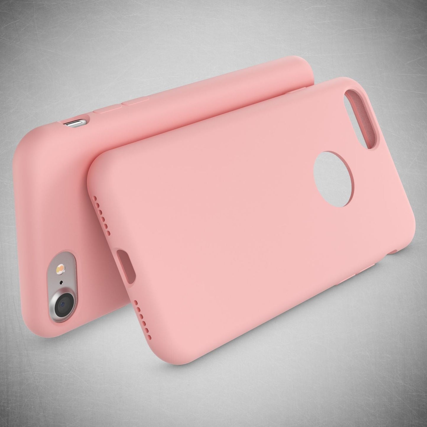 NALIA Liquid Silikon Hülle kompatibel mit iPhone 7, Ultra-Slim Handyhülle Hard-Case mit Silk Touch & Microfaser, Dünnes Cover Schutzhülle Skin, Etui Handy-Tasche Backcover Bumper