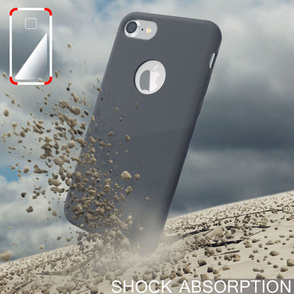 NALIA Liquid Silikon Hülle kompatibel mit iPhone 7, Ultra-Slim Handyhülle Hard-Case mit Silk Touch & Microfaser, Dünnes Cover Schutzhülle Skin, Etui Handy-Tasche Backcover Bumper