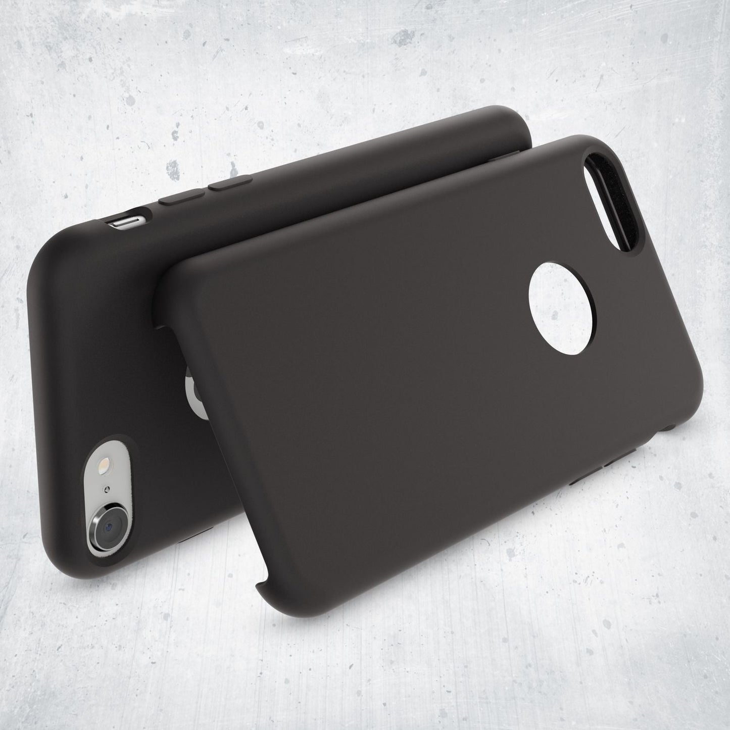 NALIA Liquid Silikon Hülle kompatibel mit iPhone 8, Ultra-Slim Handyhülle Hard-Case mit Silk Touch & Microfaser, Dünnes Cover Schutzhülle Skin, Etui Handy-Tasche Backcover Bumper