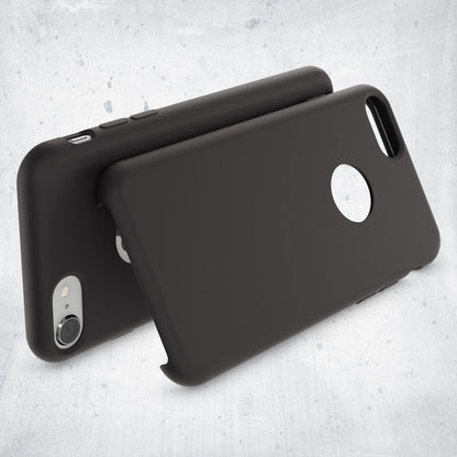 NALIA Liquid Silikon Hülle kompatibel mit iPhone 8, Ultra-Slim Handyhülle Hard-Case mit Silk Touch & Microfaser, Dünnes Cover Schutzhülle Skin, Etui Handy-Tasche Backcover Bumper