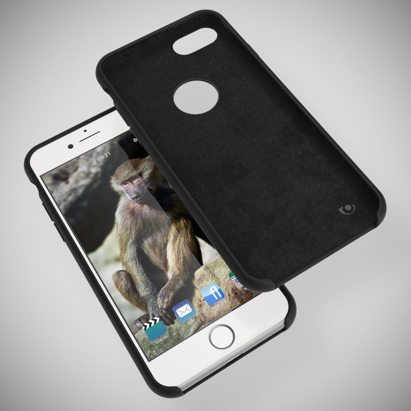 NALIA Liquid Silikon Hülle kompatibel mit iPhone 8, Ultra-Slim Handyhülle Hard-Case mit Silk Touch & Microfaser, Dünnes Cover Schutzhülle Skin, Etui Handy-Tasche Backcover Bumper