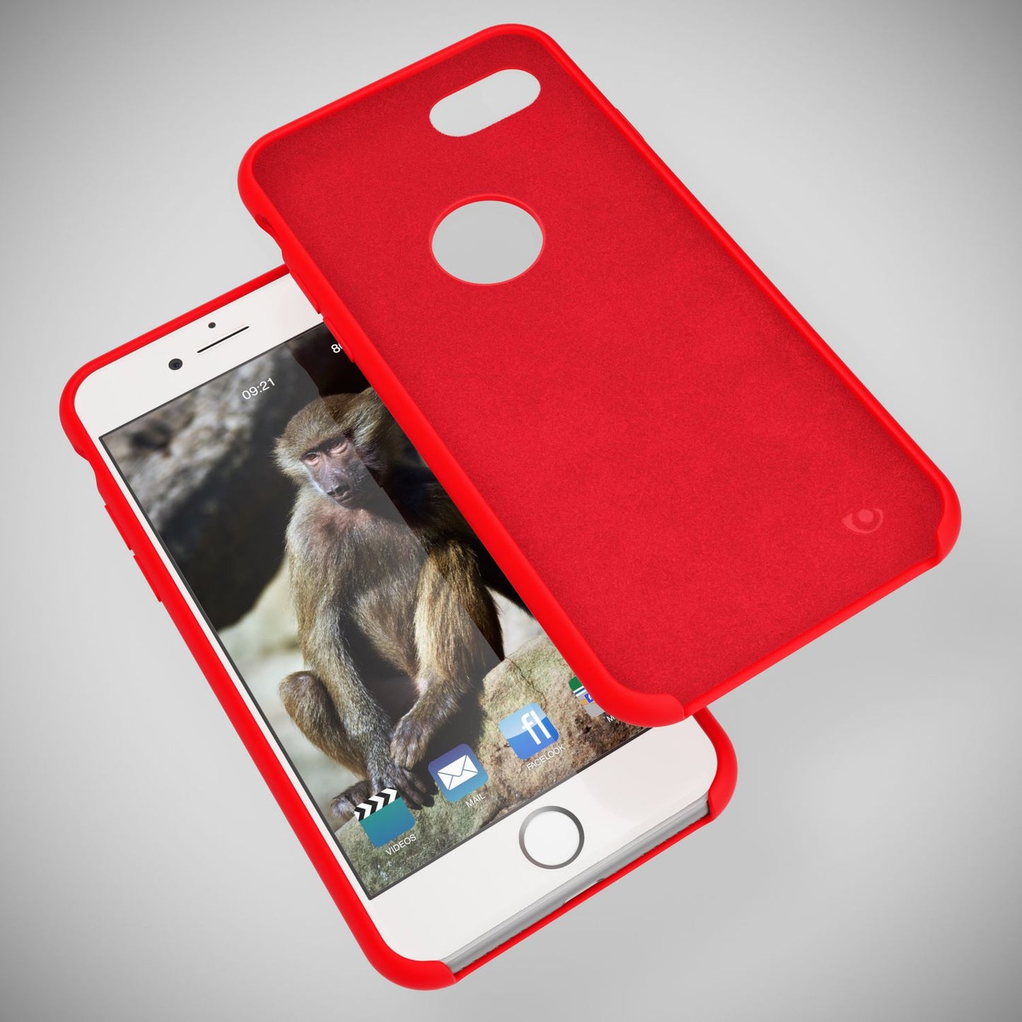 NALIA Liquid Silikon Hülle kompatibel mit iPhone 8, Ultra-Slim Handyhülle Hard-Case mit Silk Touch & Microfaser, Dünnes Cover Schutzhülle Skin, Etui Handy-Tasche Backcover Bumper