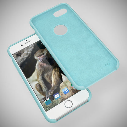 NALIA Liquid Silikon Hülle kompatibel mit iPhone 8, Ultra-Slim Handyhülle Hard-Case mit Silk Touch & Microfaser, Dünnes Cover Schutzhülle Skin, Etui Handy-Tasche Backcover Bumper