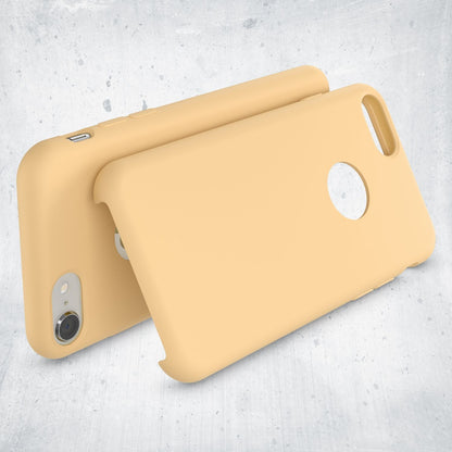 NALIA Liquid Silikon Hülle kompatibel mit iPhone 8, Ultra-Slim Handyhülle Hard-Case mit Silk Touch & Microfaser, Dünnes Cover Schutzhülle Skin, Etui Handy-Tasche Backcover Bumper