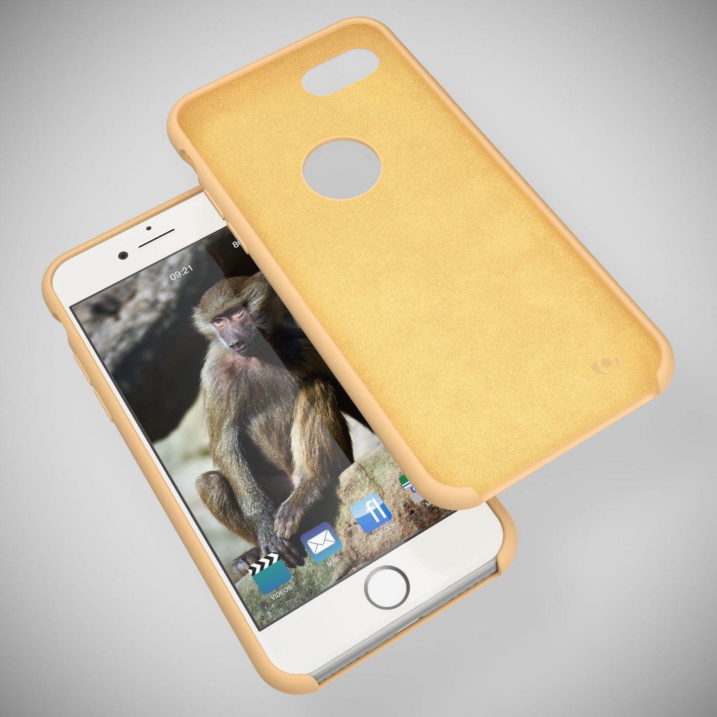 NALIA Liquid Silikon Hülle kompatibel mit iPhone 8, Ultra-Slim Handyhülle Hard-Case mit Silk Touch & Microfaser, Dünnes Cover Schutzhülle Skin, Etui Handy-Tasche Backcover Bumper