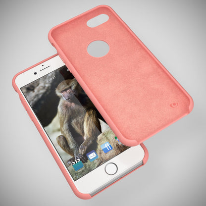 NALIA Liquid Silikon Hülle kompatibel mit iPhone 8, Ultra-Slim Handyhülle Hard-Case mit Silk Touch & Microfaser, Dünnes Cover Schutzhülle Skin, Etui Handy-Tasche Backcover Bumper