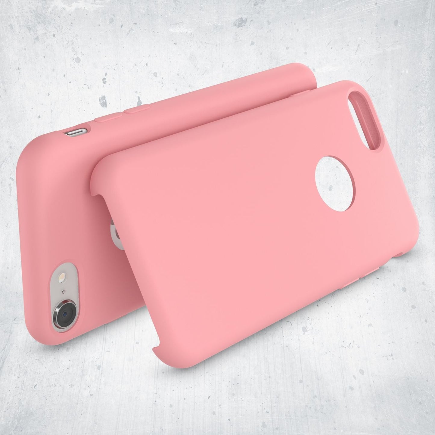 NALIA Liquid Silikon Hülle kompatibel mit iPhone 8, Ultra-Slim Handyhülle Hard-Case mit Silk Touch & Microfaser, Dünnes Cover Schutzhülle Skin, Etui Handy-Tasche Backcover Bumper