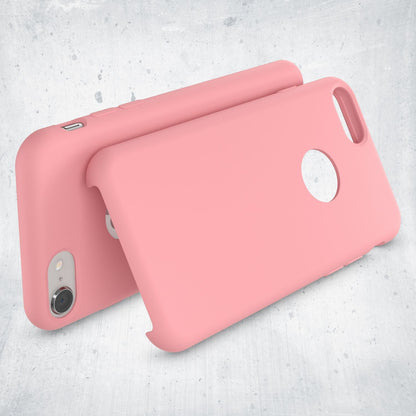NALIA Liquid Silikon Hülle kompatibel mit iPhone 8, Ultra-Slim Handyhülle Hard-Case mit Silk Touch & Microfaser, Dünnes Cover Schutzhülle Skin, Etui Handy-Tasche Backcover Bumper