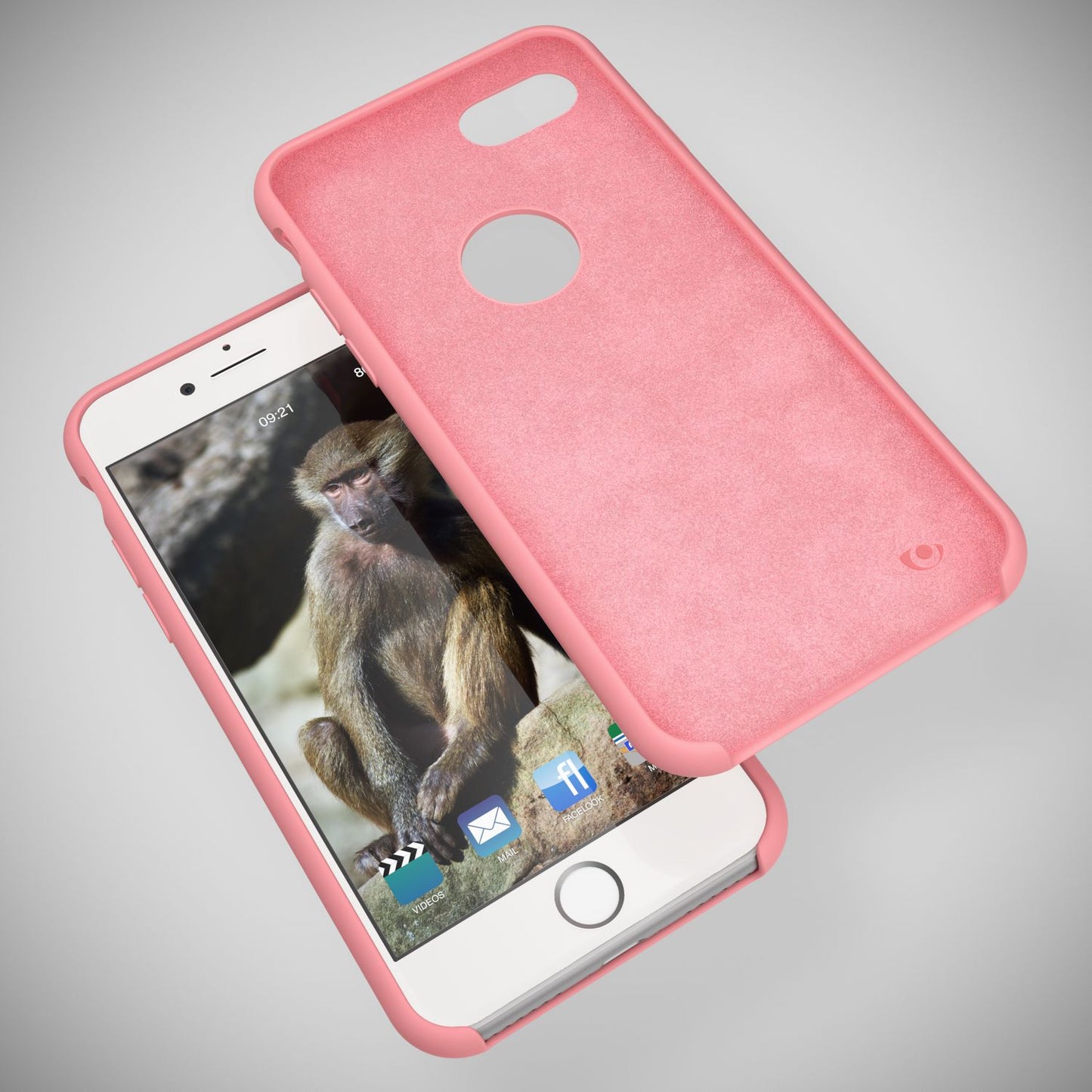 NALIA Liquid Silikon Hülle kompatibel mit iPhone 8, Ultra-Slim Handyhülle Hard-Case mit Silk Touch & Microfaser, Dünnes Cover Schutzhülle Skin, Etui Handy-Tasche Backcover Bumper