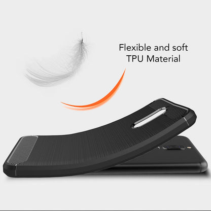 NALIA Silikonhülle für Huawei Mate 10 Lite – Rutschfest & Matt – VORTEX (Gebürstete Optik & Carbon Design) – Marke aus Berlin