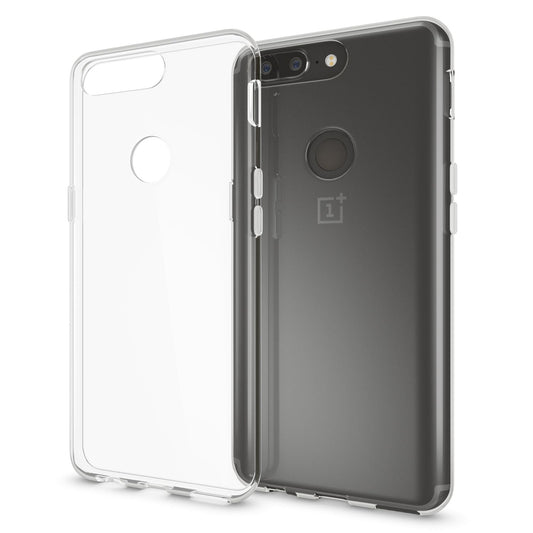 NALIA Transparente Silikonhülle für OnePlus 5T – Anti-Gelb & Rutschfest – GLAZE (Handyhülle Kristallklar, Schlank & Stoßfest) – Marke aus Berlin