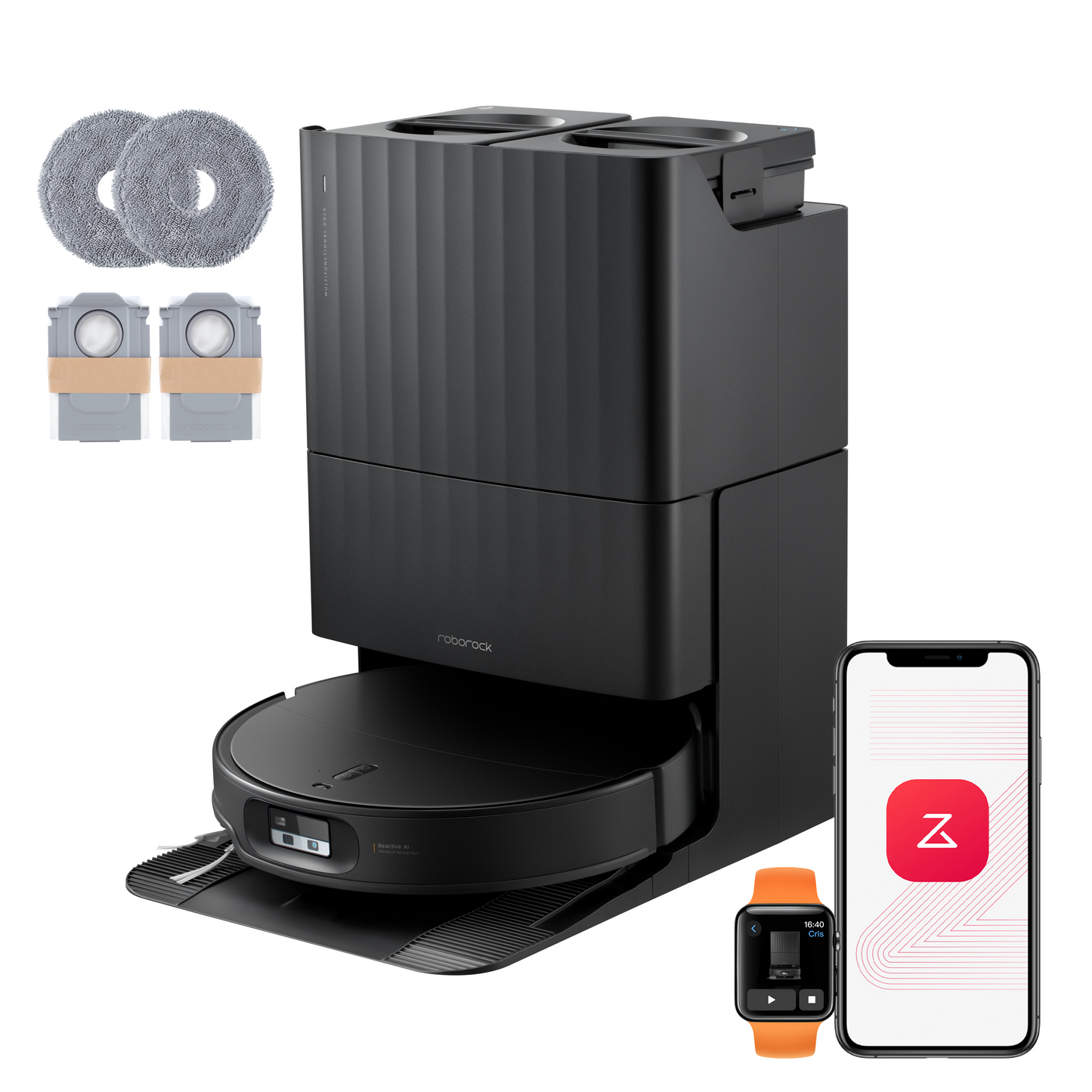 Roborock Qrevo Edge 2 - 25.000 Pa HyperForce-Saugkraft und Dual Anti-Tangle System