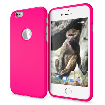 NALIA Neon Silikonhülle für iPhone 6 / 6s – Soft-Touch & Signal-Neon – NEONSHOCK (Matte Schutzhülle) – Marke aus Berlin