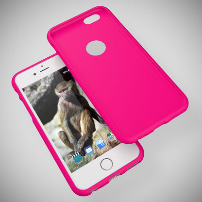 NALIA Neon Silikonhülle für iPhone 6 / 6s – Soft-Touch & Signal-Neon – NEONSHOCK (Matte Schutzhülle) – Marke aus Berlin