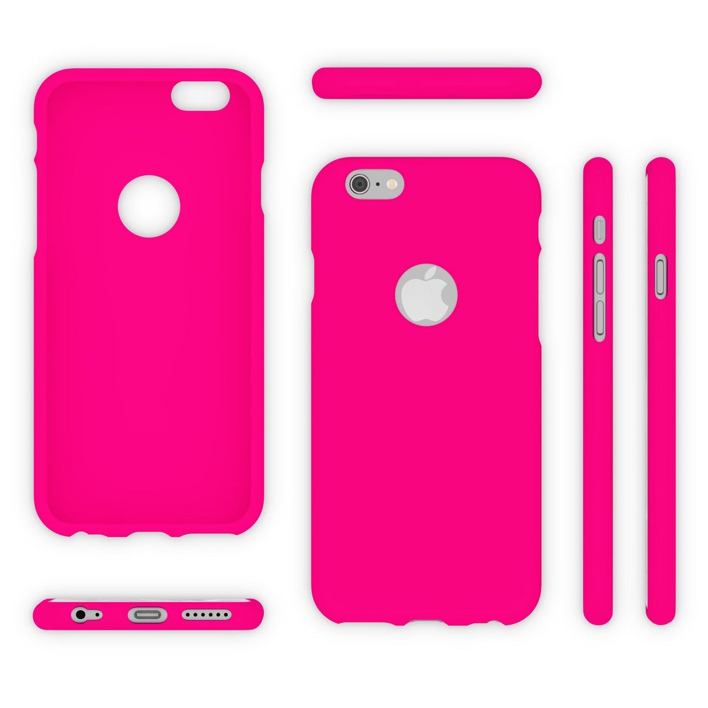 NALIA Neon Silikonhülle für iPhone 6 / 6s – Soft-Touch & Signal-Neon – NEONSHOCK (Matte Schutzhülle) – Marke aus Berlin