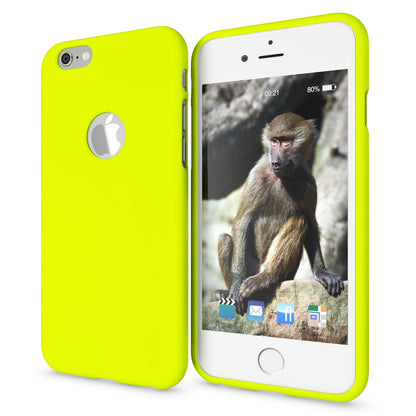NALIA Neon Silikonhülle für iPhone 6 / 6s – Soft-Touch & Signal-Neon – NEONSHOCK (Matte Schutzhülle) – Marke aus Berlin