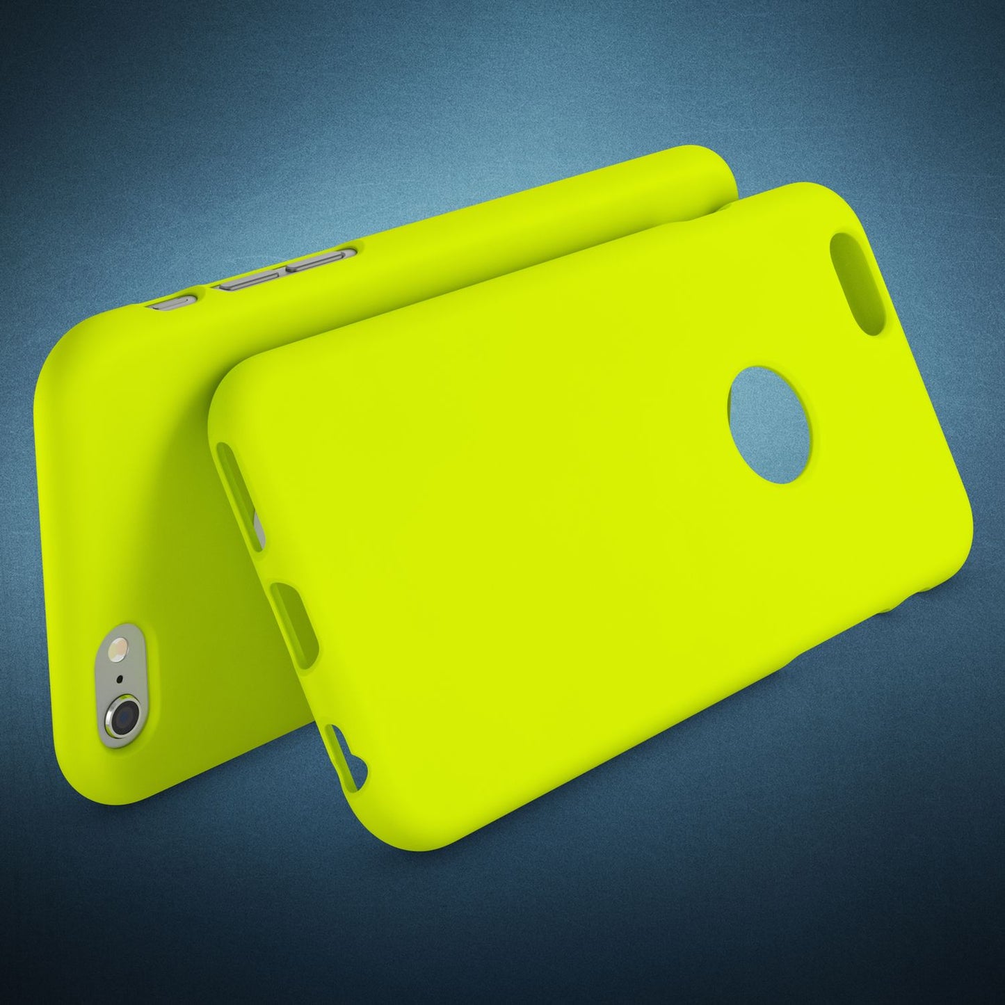 NALIA Neon Silikonhülle für iPhone 6 / 6s – Soft-Touch & Signal-Neon – NEONSHOCK (Matte Schutzhülle) – Marke aus Berlin
