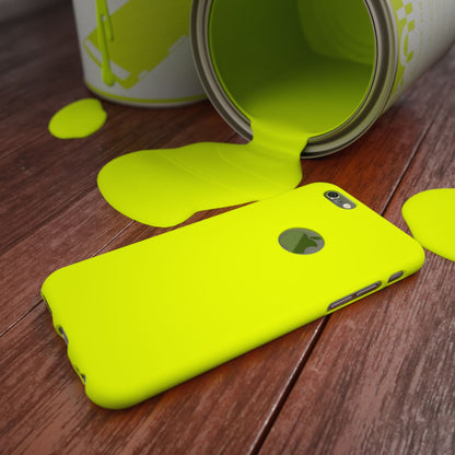 NALIA Neon Silikonhülle für iPhone 6 / 6s – Soft-Touch & Signal-Neon – NEONSHOCK (Matte Schutzhülle) – Marke aus Berlin