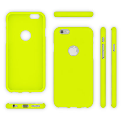 NALIA Neon Silikonhülle für iPhone 6 / 6s – Soft-Touch & Signal-Neon – NEONSHOCK (Matte Schutzhülle) – Marke aus Berlin