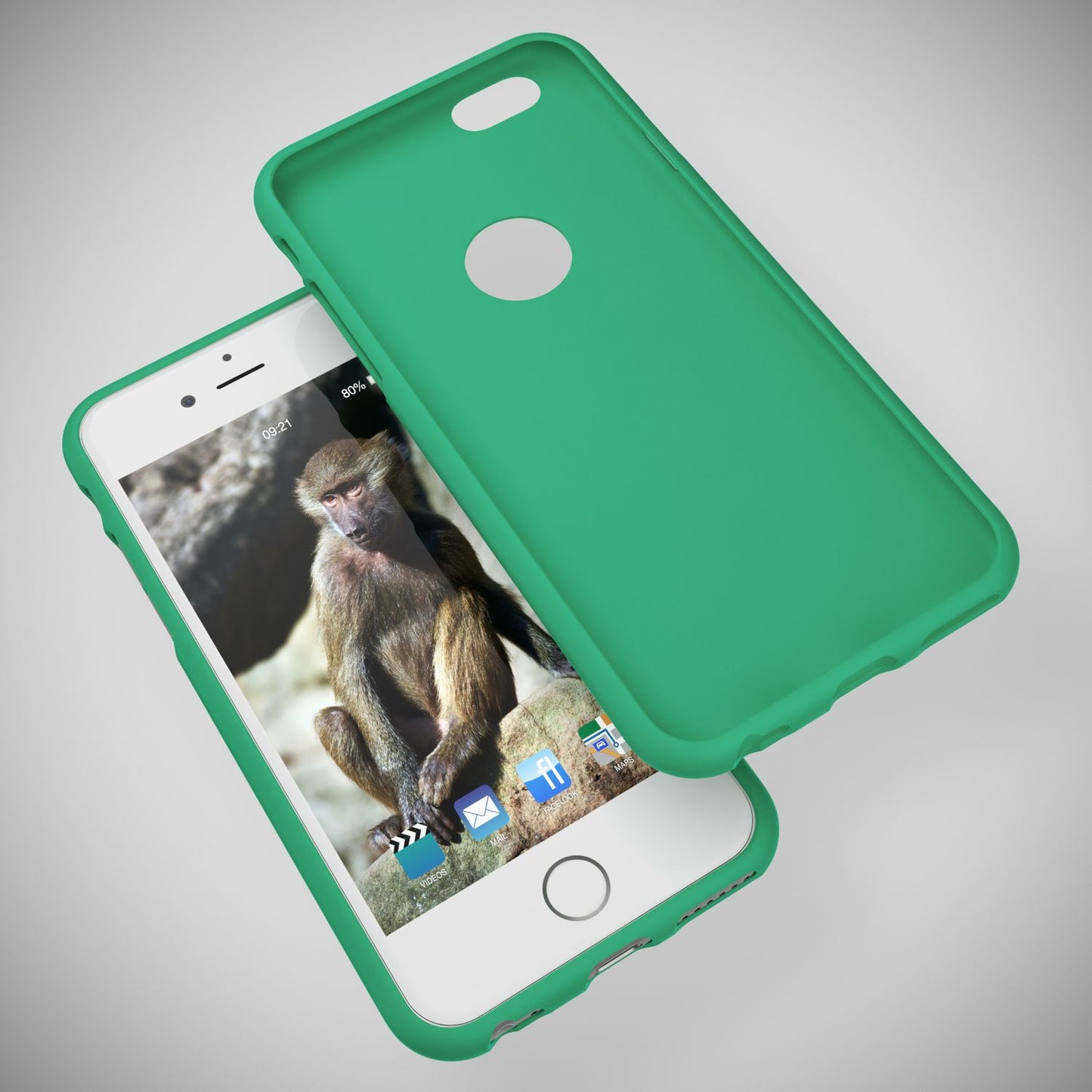 NALIA Neon Silikonhülle für iPhone 6 / 6s – Soft-Touch & Signal-Neon – NEONSHOCK (Matte Schutzhülle) – Marke aus Berlin