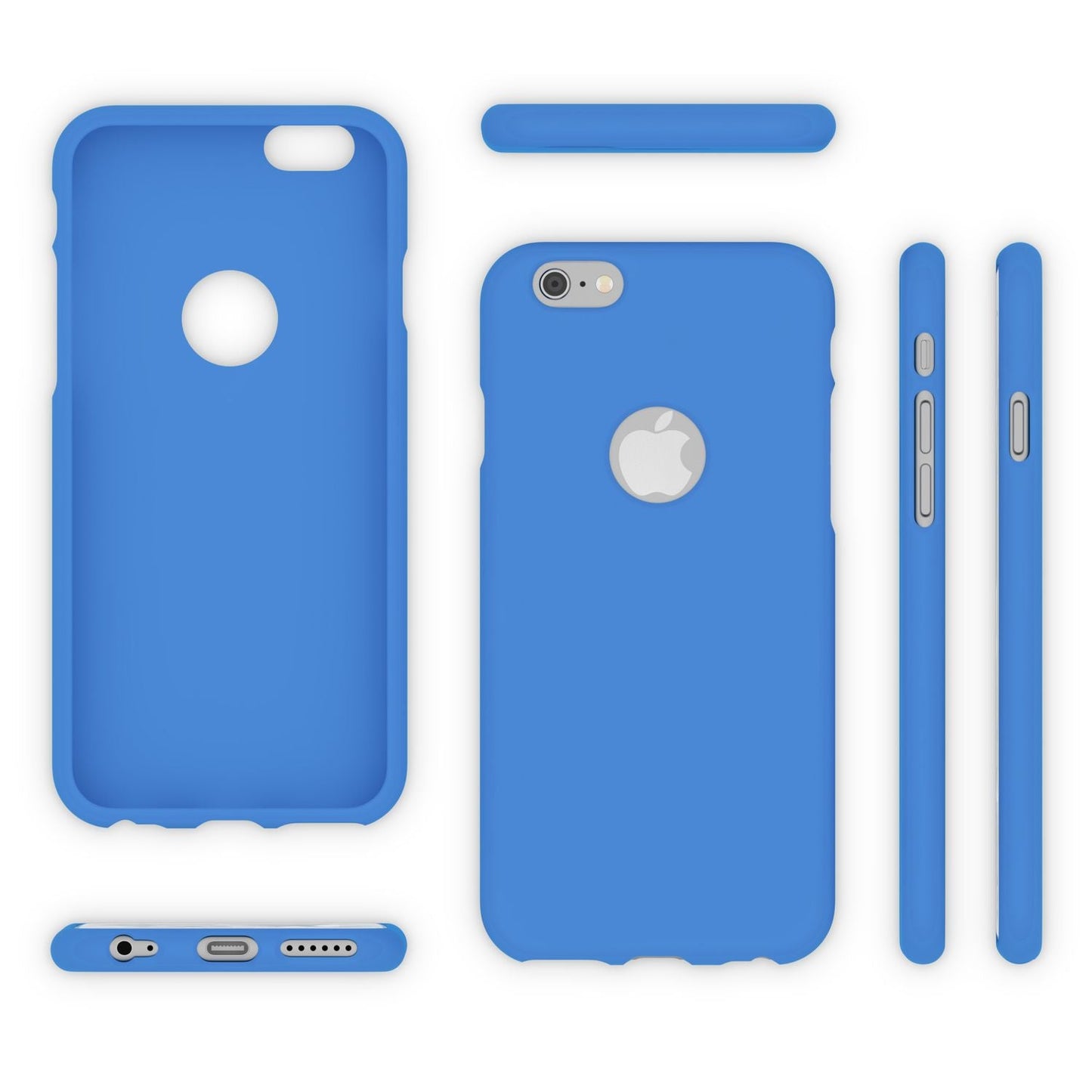 NALIA Neon Silikonhülle für iPhone 6 / 6s – Soft-Touch & Signal-Neon – NEONSHOCK (Matte Schutzhülle) – Marke aus Berlin