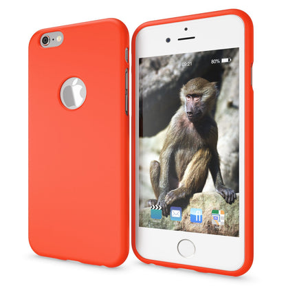NALIA Neon Silikonhülle für iPhone 6 / 6s – Soft-Touch & Signal-Neon – NEONSHOCK (Matte Schutzhülle) – Marke aus Berlin