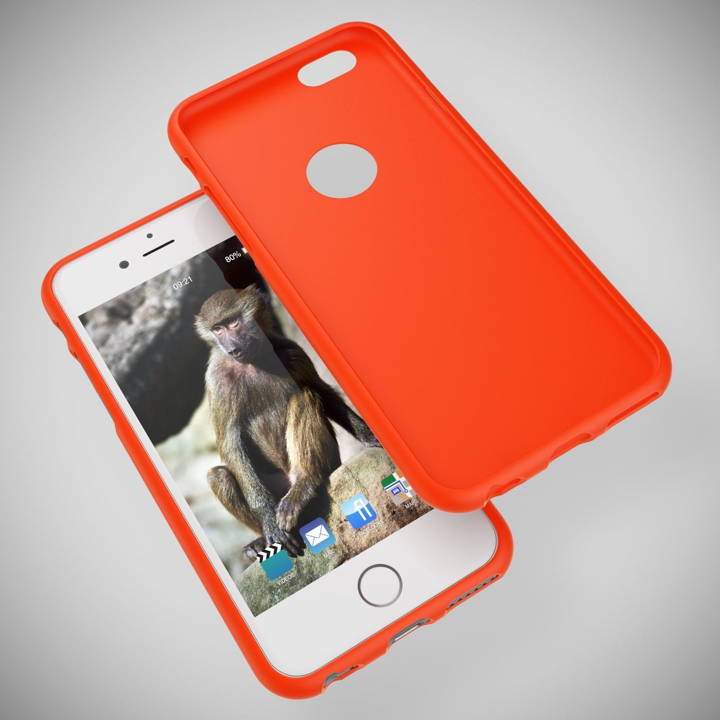 NALIA Neon Silikonhülle für iPhone 6 / 6s – Soft-Touch & Signal-Neon – NEONSHOCK (Matte Schutzhülle) – Marke aus Berlin