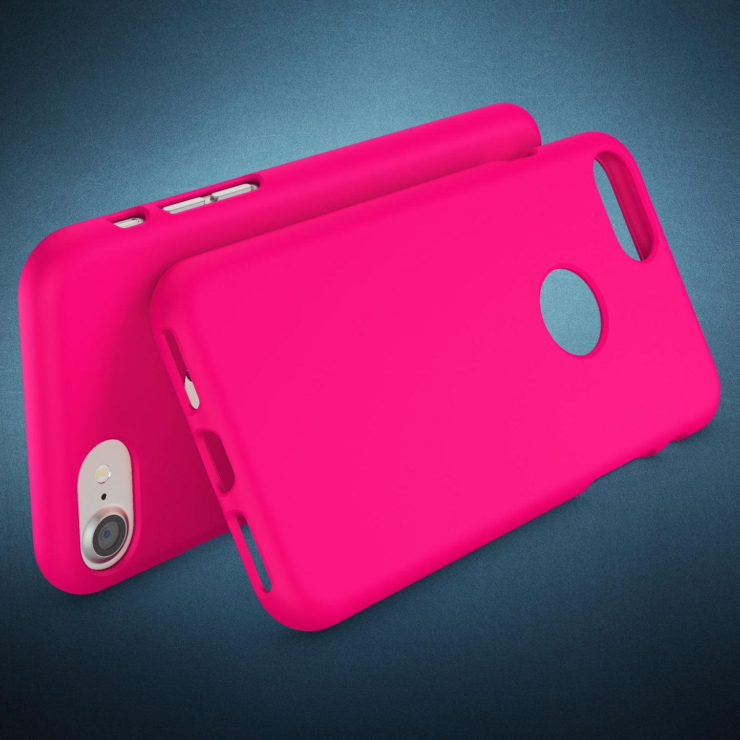 NALIA Neon Silikonhülle für iPhone 7 – Soft-Touch & Signal-Neon – NEONSHOCK (Matte Schutzhülle) – Marke aus Berlin